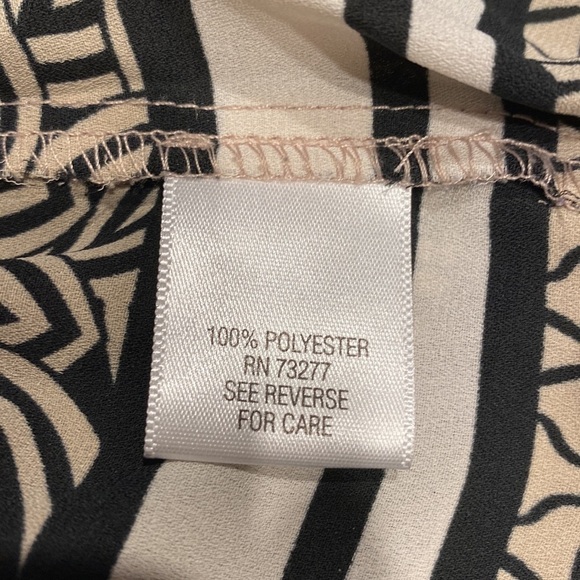 Z womens Dana Buchman 3/4 tie sleeve regular size blouse size XL - Picture 5 of 5